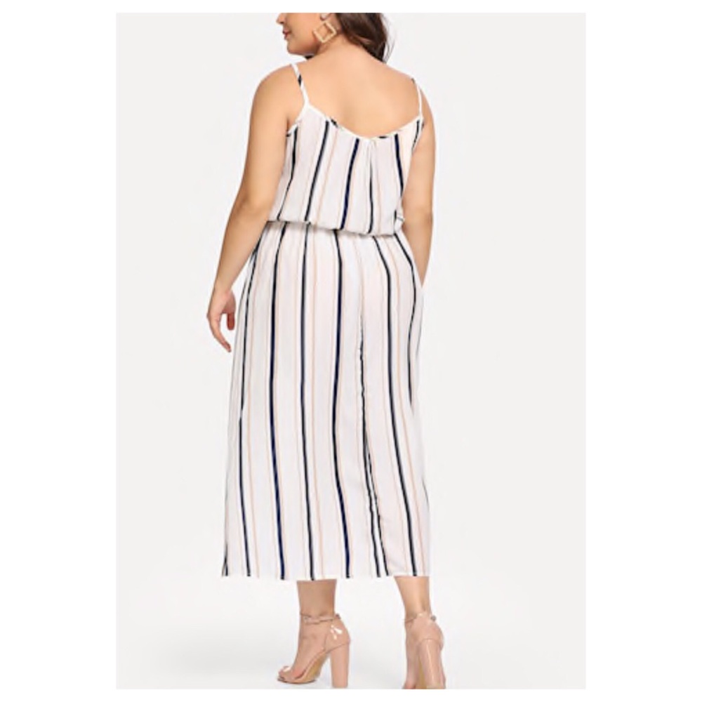 ➕Sleeveless Striped Maxi Dress - Picture 4 of 5